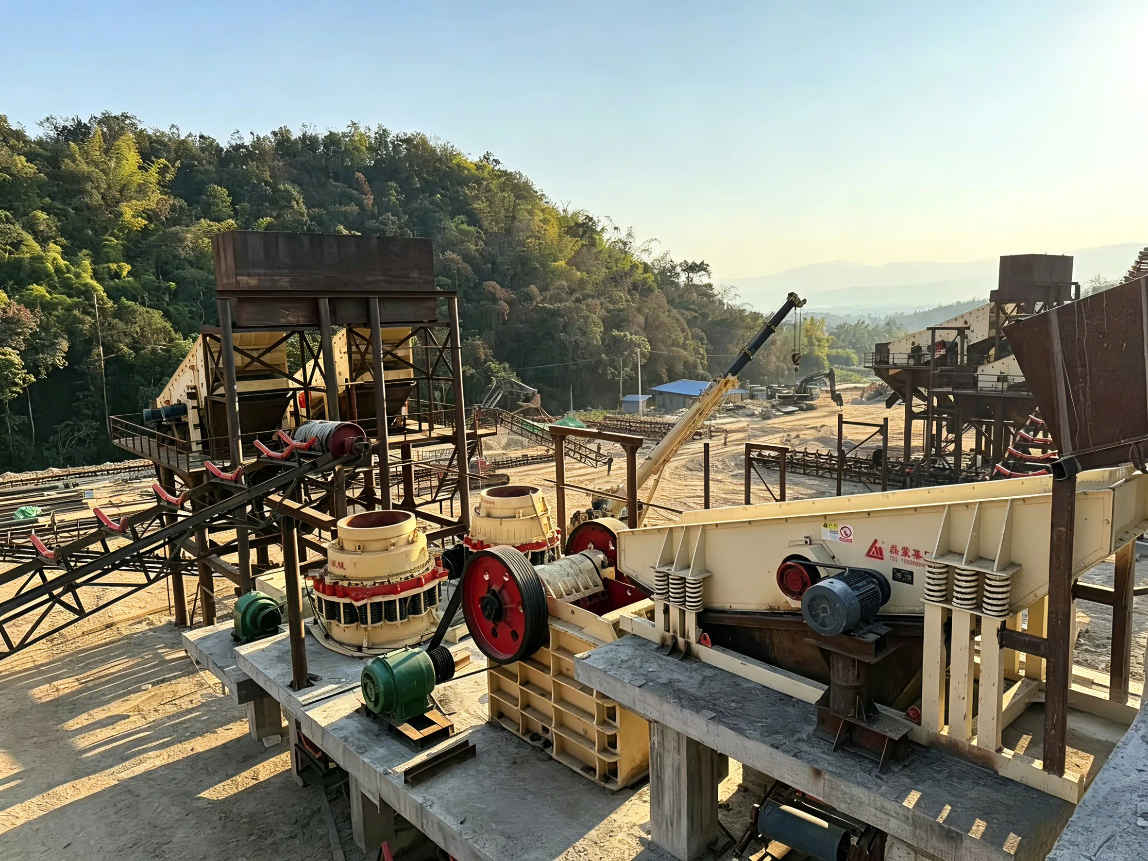 Update | Leimeng Supports Rapid Construction of Granite Crushing Line in Myanmar
