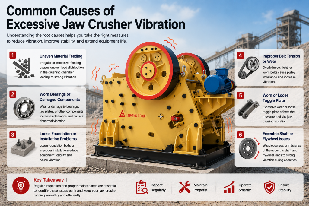 jaw crusher vibration problems in mining plant